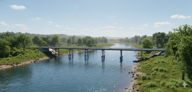 Ponte sobre o Rio Ivaí entre Mirador e Guaporema